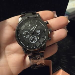 Black Chronograph Watch